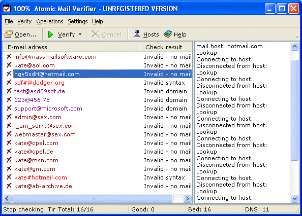 Atomic Mail Verifier