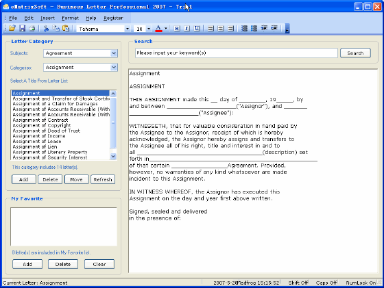 business letter format example. Business Letter Professional