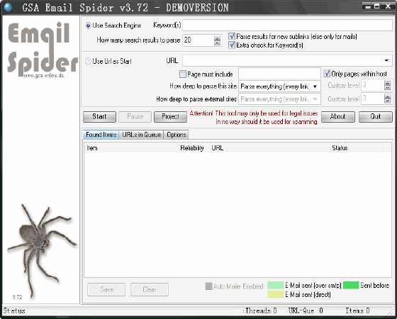 GSA EMail Spider