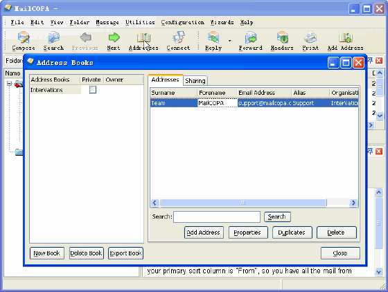 Screenshot - Address Books