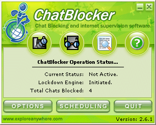 ChatBlocker - Main Window