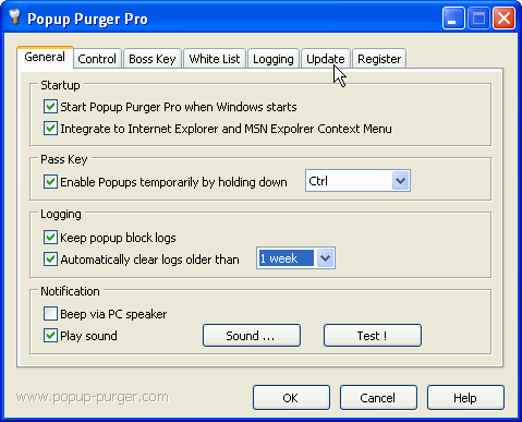 annoying ads blocking option - Popup Purger Pro