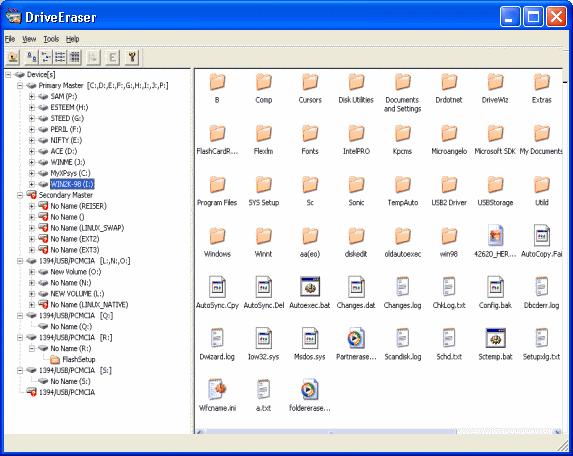 Screenshot - connected storage devices and related