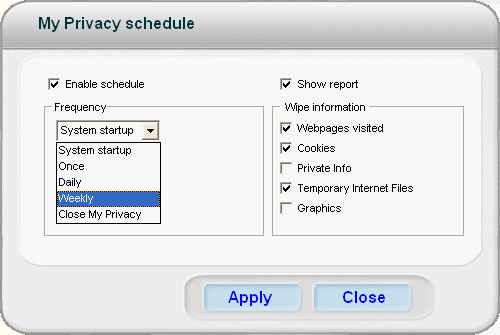 My Privacy's privacy option