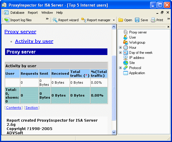 analyze internet - ProxyInspector