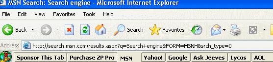 The Screenshot of ZeroPoint Search