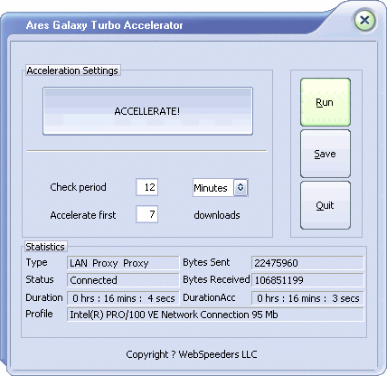 Ares Galaxy Turbo Accelerator