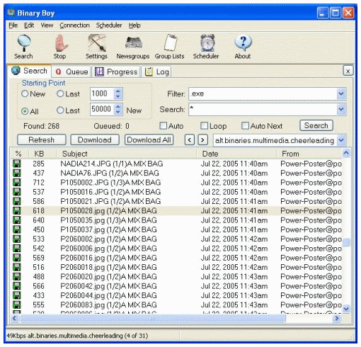 Screenshot - Downloading files