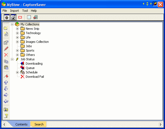 Main interface of CaptureSaver