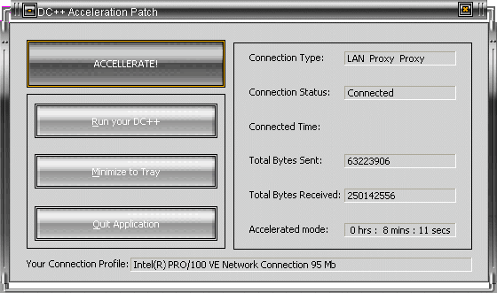 DC++ Acceleration Patch
