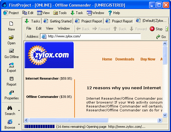 Offline Commander - Browse