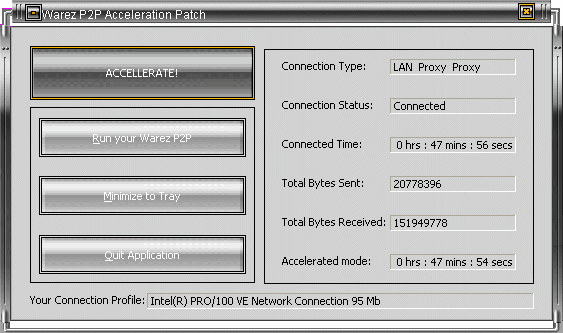 Warez P2P Acceleration Patch

