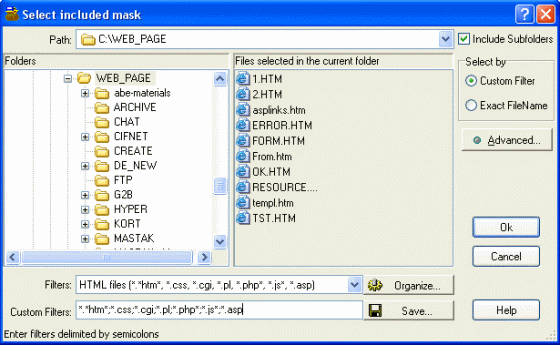 Select Mask screenshot of Active Backup Expert