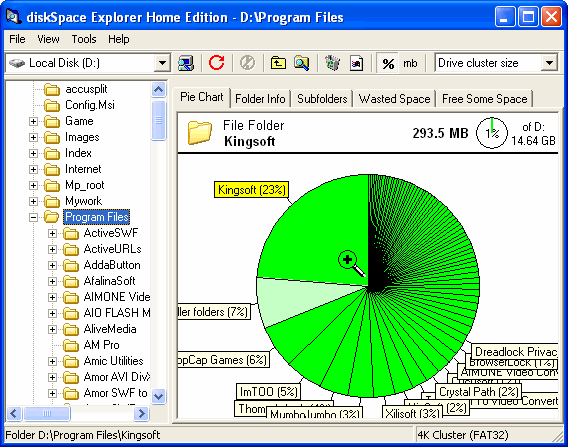 Manage hard disk space - diskSpace Explorer 3