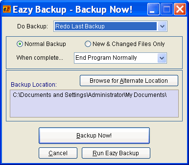 Backup Now! - Eazy Backup