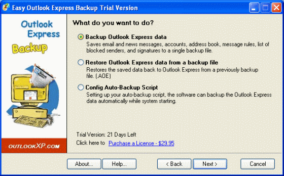 OutLook Express Backup