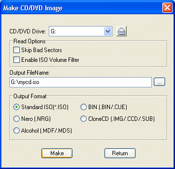 UltraISO - Make CD/DVD Image