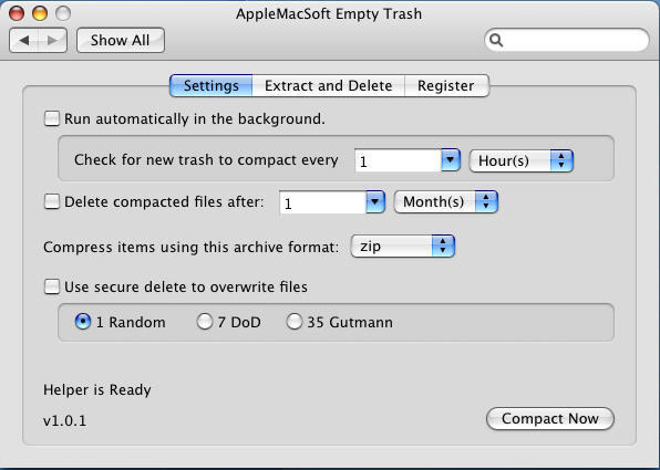 AppleMacSoft Empty Trash for Mac