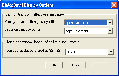 Screenshot - DialogDevil Display Options