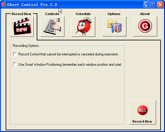 Screenshot of Ghost Control Pro