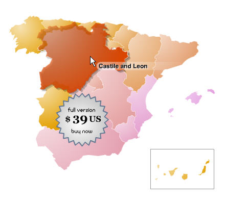 Spain Online Map Locator