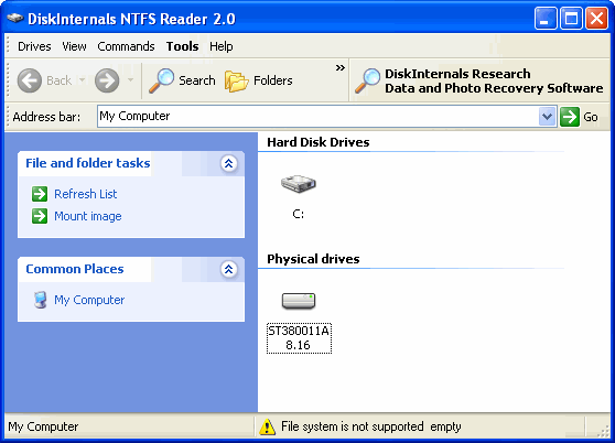 DiskInternals NTFS Reader