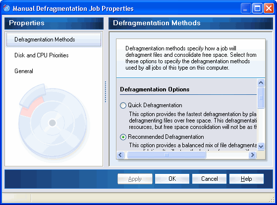 The Screenshot of Diskeeper Server Enterprise
