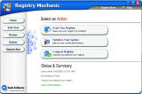 Main window of Registry Mechanic