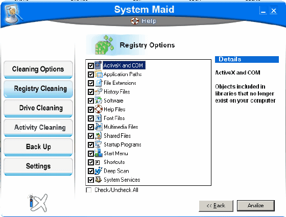 Registry cleaning