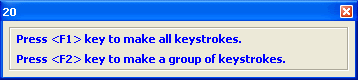 Hotkey dialog of Auto-Keyboard