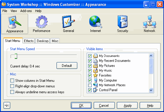 Windows Customizer - System Workshop