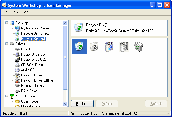 Icon Manager - System Workshop