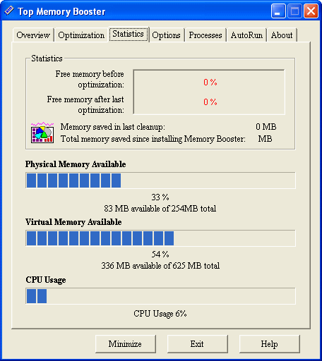 The Screenshot of Top Memory booster