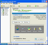 Main window of WinGuides Tweak Manager