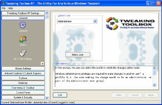 General - Tweaking Toolbox XP