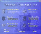 Main window of Tenebril Uninstaller