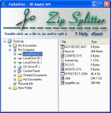Split and compress the files - ZipSplitter
