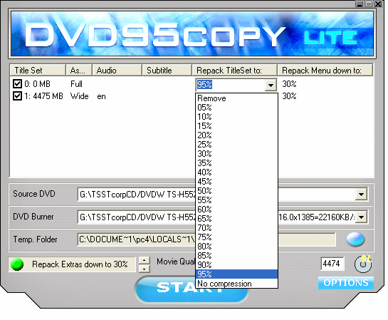 select repack title - Dvd95Copy Lite