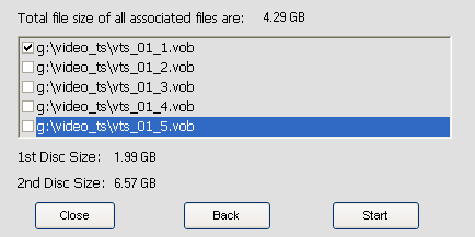 Copy the VOB files in turn.