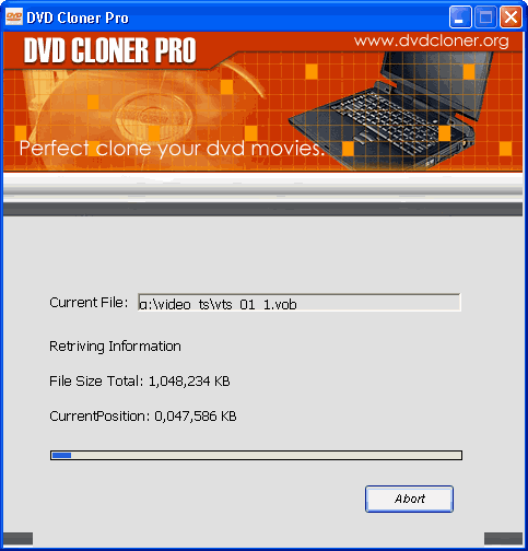 cloning DVD to your harddisk