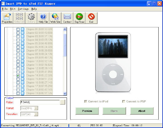 Convert dvd to ipod