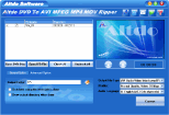 Main window of Altdo DVD to AVI MPEG MP4 MOV Ripper