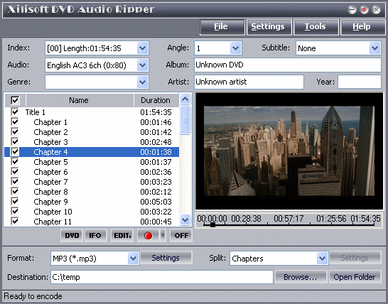 Xilisoft DVD Audio Ripper