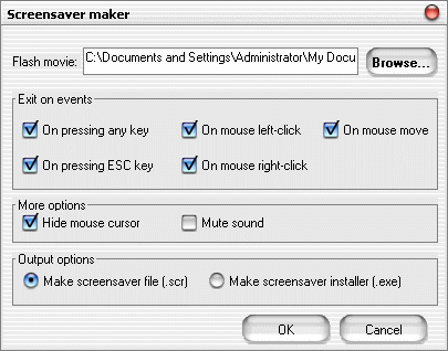 screensaver making option