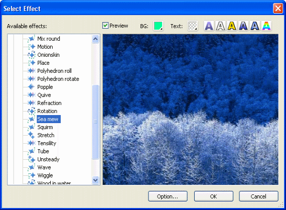 Screenshot - Select Effect