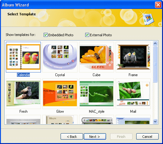 Sothink SWF Quicker - Select Template screenshot