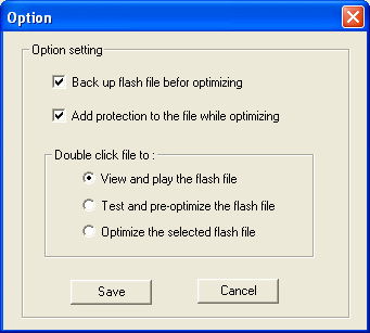 flash optimizing options