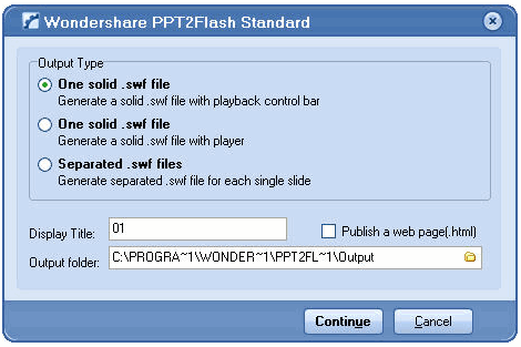 Wondershare PPT2Flash Standard 