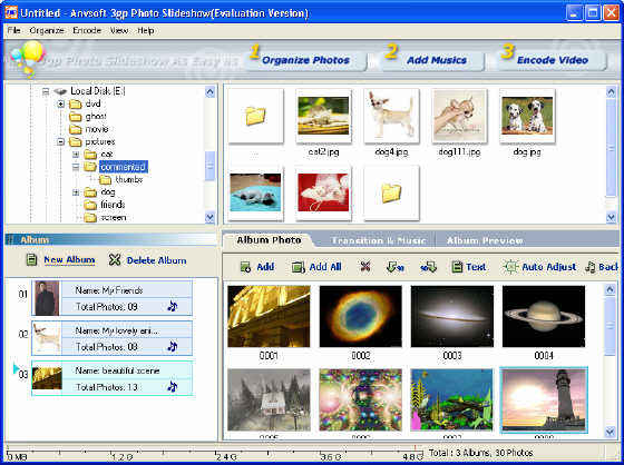 AnvSoft 3GP Photo Slideshow