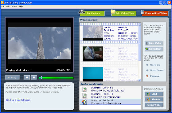 AnvSoft iPod Movie Maker